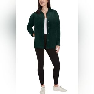 NWOT- Matty M Deep Green Corduroy Jacket, Size Large